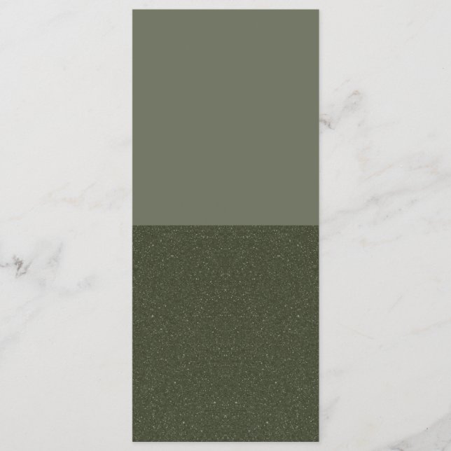 Halv Glitter Moss Platt Program – Anpassningsbar (Framsida)