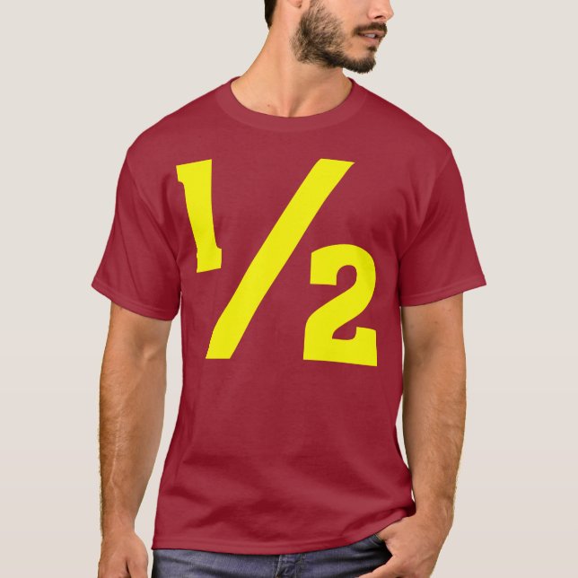 Halv - Gult T-shirt (Framsida)