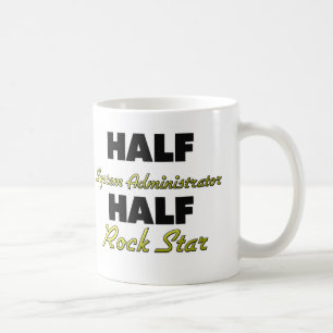 Halv halv rockstjärna för systemadministratör kaffemugg