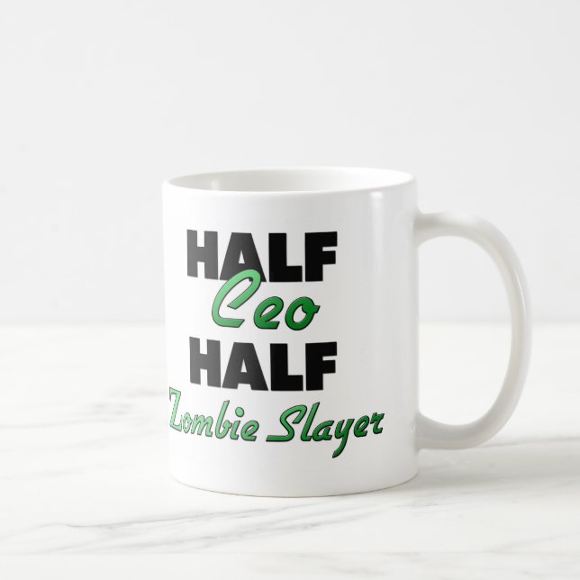 Halv halv ZombieSlayer för Ceo Kaffemugg (Höger)