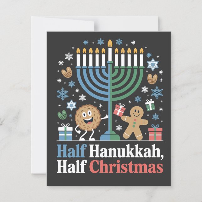 Halv Hanukkah Halv Jul Rolig Christmukkah  (Framsida)