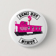 Halv-Hett niwot 2-1/4-tums-knapp, med lågor