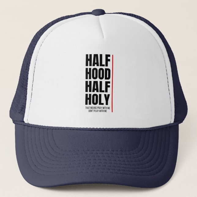 HALV HUva HALVT HELIG Keps (Framsida)