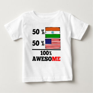 Halv indisk halv amerikan tee shirt