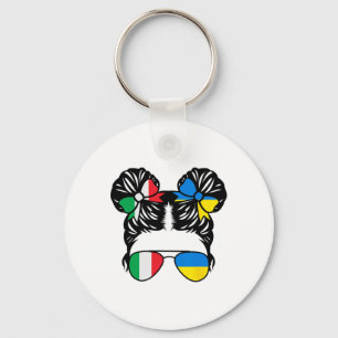Halv Italienska Halv Ukrainsk Tjej Italien Barn Ku Nyckelring