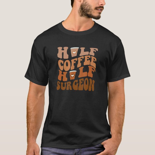 Halv kaffehaltig kirurg t shirt (Framsida)