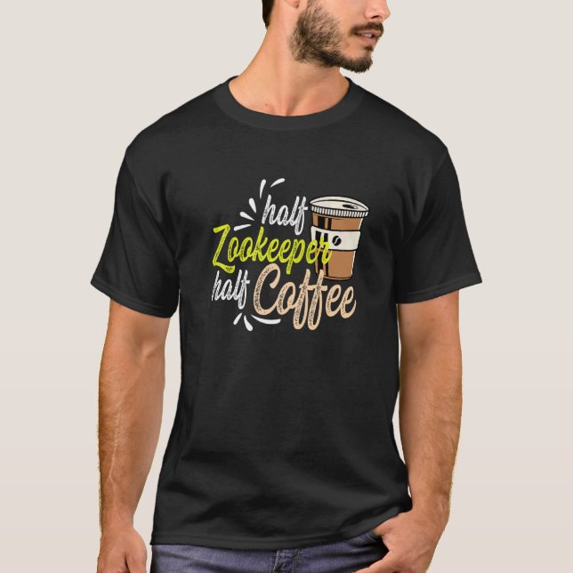 Halv kaffekoffealkohol t shirt (Framsida)