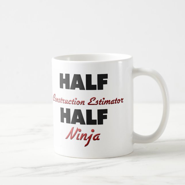 Halv konstruktionsvärderingsman halva Ninja Kaffemugg (Höger)