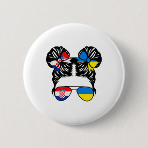 Halv kroatisk halv ukrainsk flicka Kroatien barn h Knapp