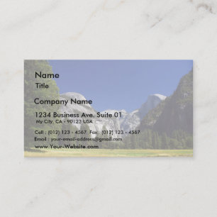 Halv kupol i den Yosemite nationalparken Visitkort