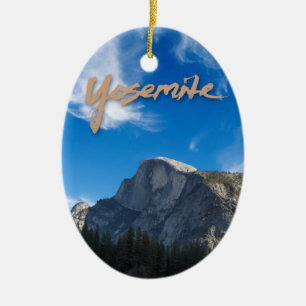 Halv kupolYosemite prydnad Julgransprydnad Keramik