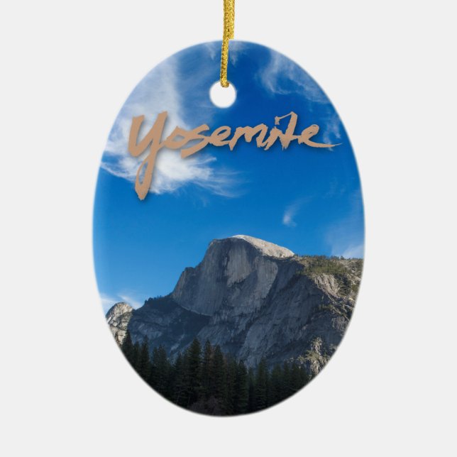 Halv kupolYosemite prydnad Julgransprydnad Keramik (Framsidan)