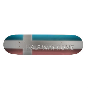 Halv långt hem- heliga korsat däck old school skateboard bräda 21,6 cm