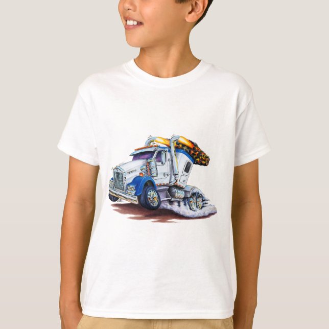 Halv lastbil med Sleepercab Tee Shirt (Framsida)
