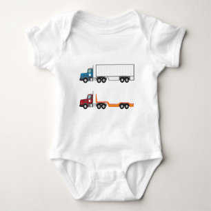 Halv lastbil och flatbed tee