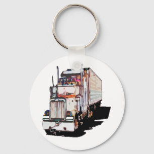Halv lastbilkeychain nyckelring