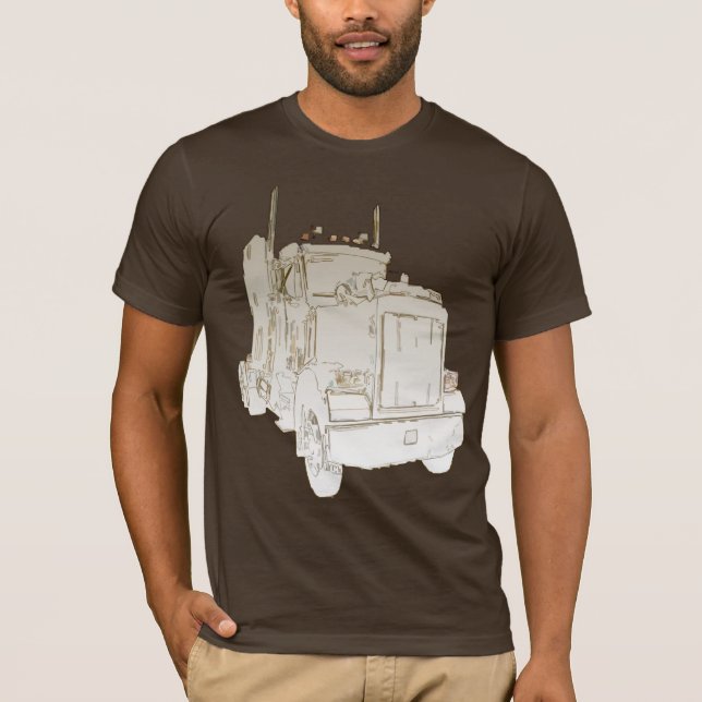 HALV LASTBILT-TRÖJA TEE SHIRT (Framsida)