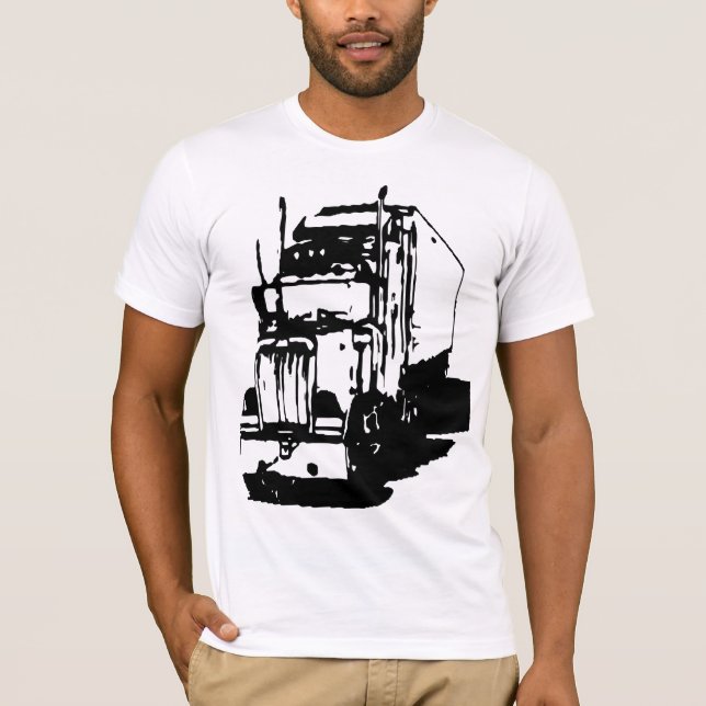 Halv lastbilT-tröja Tee Shirt (Framsida)