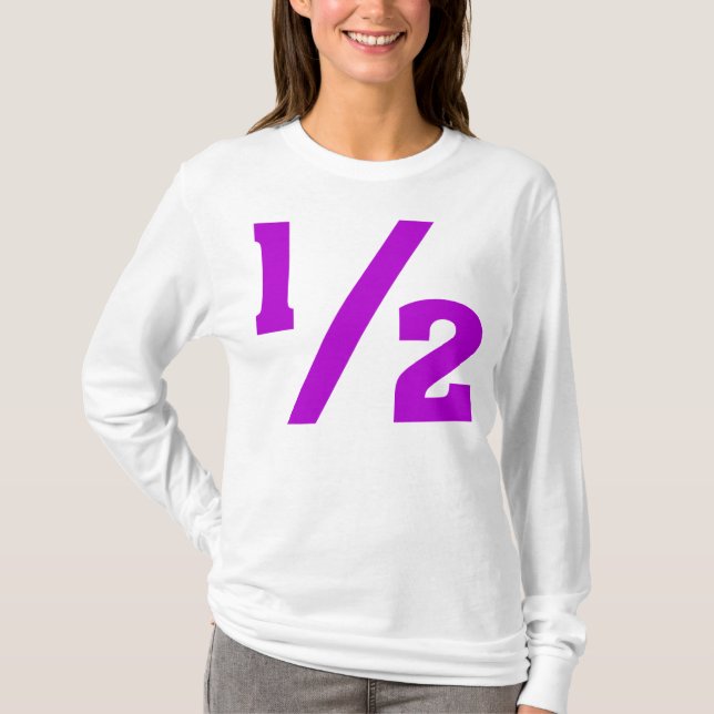 Halv - Lila T Shirt (Framsida)