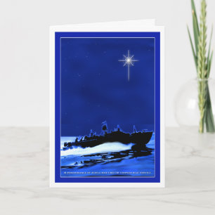 Halv liter-fartyg ChristmasCard 1 Helgkort
