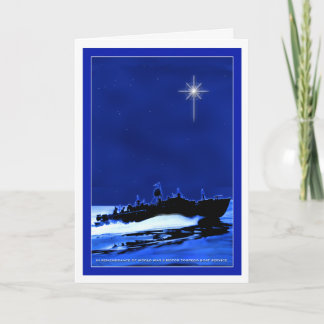 Halv liter-fartyg ChristmasCard 1 Helgkort
