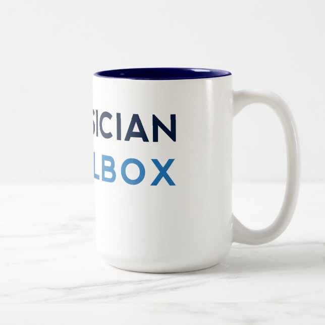 Halv liter-kaffemugg Två-Tonad mugg (Höger)