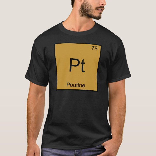 Halv liter - Utslagsplats för symbol för Poutine T Shirt (Framsida)