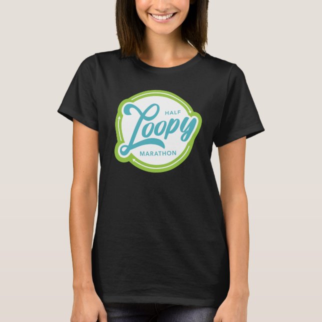 Halv Loopy Basic Crew - Lime Logotyp T Shirt (Framsida)