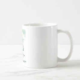 Halv lotusblomma - toen balanserar poserar kaffemugg