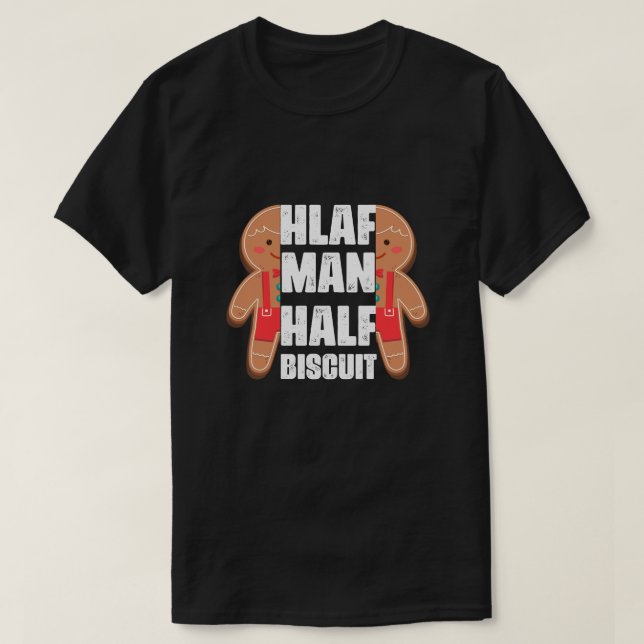 Halv man, halv kex, t skjorta shirt (Design framsida)