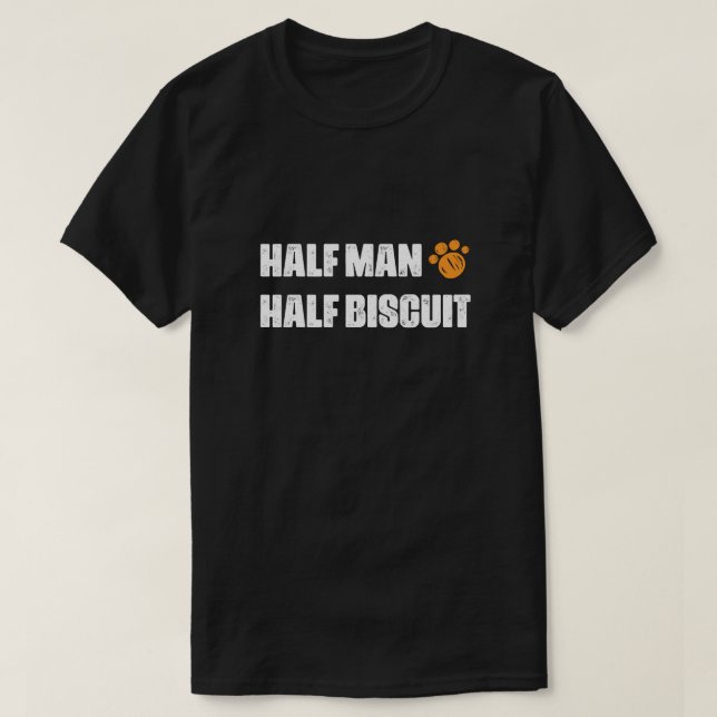 Halv man, halv kex, t skjorta t shirt (Design framsida)