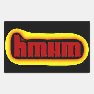 Halv man Maskin Sticker Rektangulärt Klistermärke