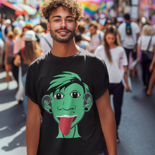 Halv människa/halv främmande kille Comedy Characte T Shirt