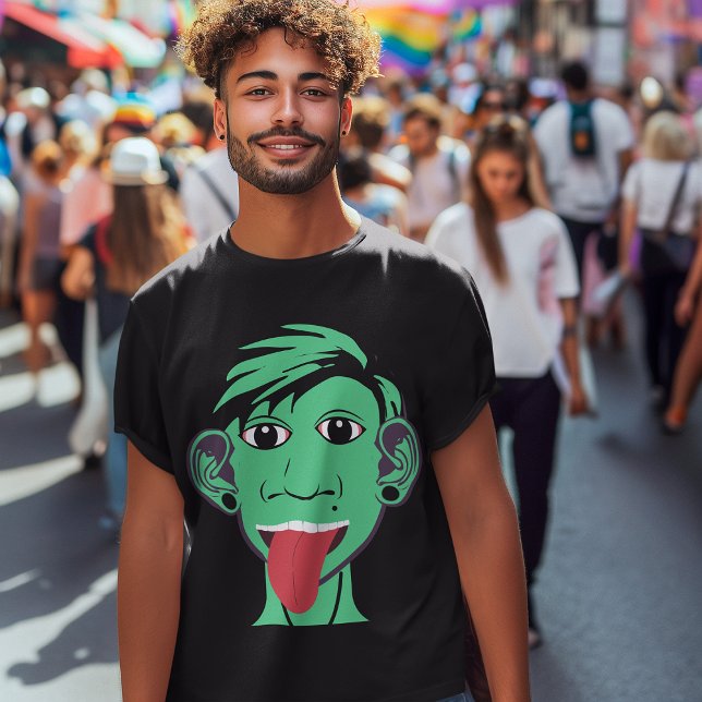 Halv människa/halv främmande kille Comedy Characte T Shirt (Skapare uppladdad)