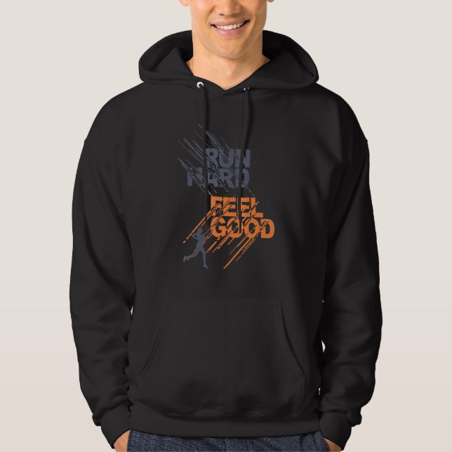 Halv maraton Springa-Bra 26 2 13 1 Körning Hoodie (Framsida)