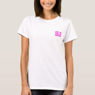 Halv maratonefterbehandlare - rosa t-shirt