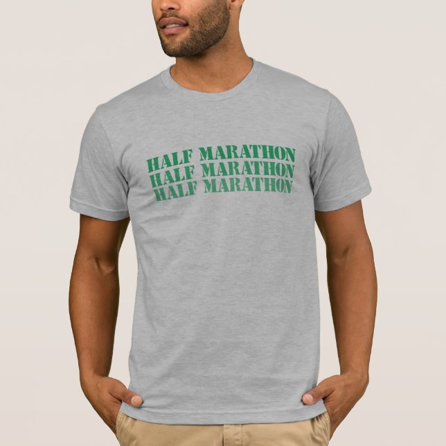 Halv maratonskjorta t-shirt (Framsida)