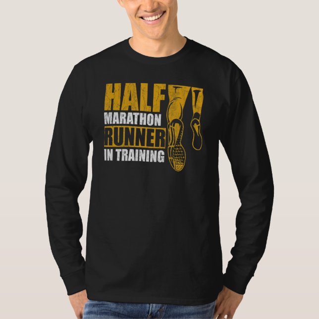 Halv maratonSpringer i utbildningsoffert för 13 1 T Shirt (Framsida)