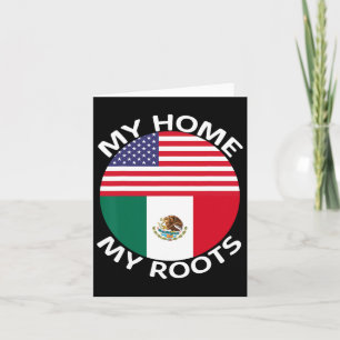 Halv mexikansk halv amerikansk flagga Usa Mexiko r Kort