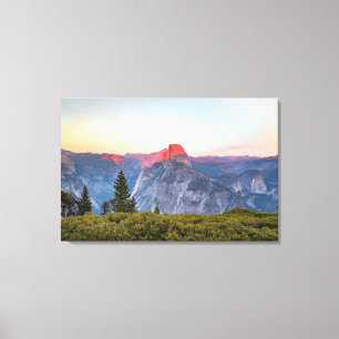Halv nationalpark för kupol Yosemite Canvastryck