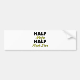 Halv Ninja halv rockstjärna Bildekal