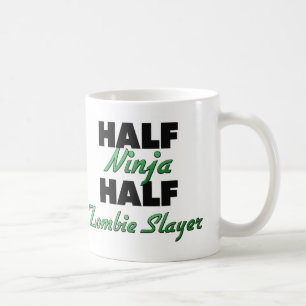 Halv Ninja halv ZombieSlayer Kaffemugg