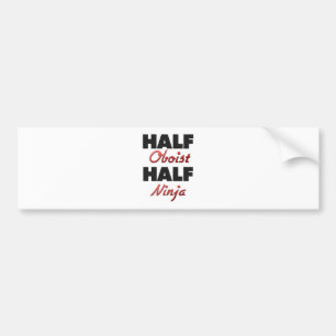 Halv oboist halv ninja bildekal