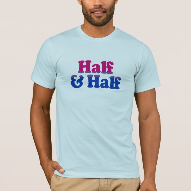 Halv och halv t-shirt (Framsida)
