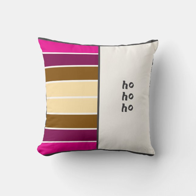 Halv och Halv, Text och Rand Kudde (Framsida)