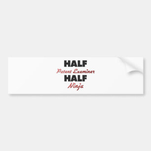 Halv patenterad granskare halva Ninja Bildekal