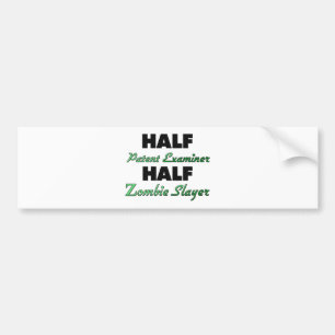 Halv patentgranskare Halv zombie-dödare Bildekal