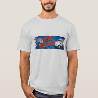 halv pensionerad utslagsplats t shirt