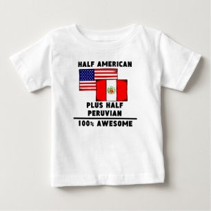 Halv peruanfantastisk 100% t-shirt