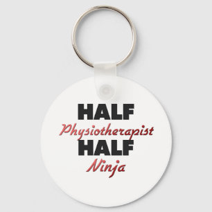 Halv Physiotherapist halva Ninja Nyckelring